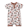 Baby Boy Shorty Romper – Bamboo Cactus Trails Henley Outfit