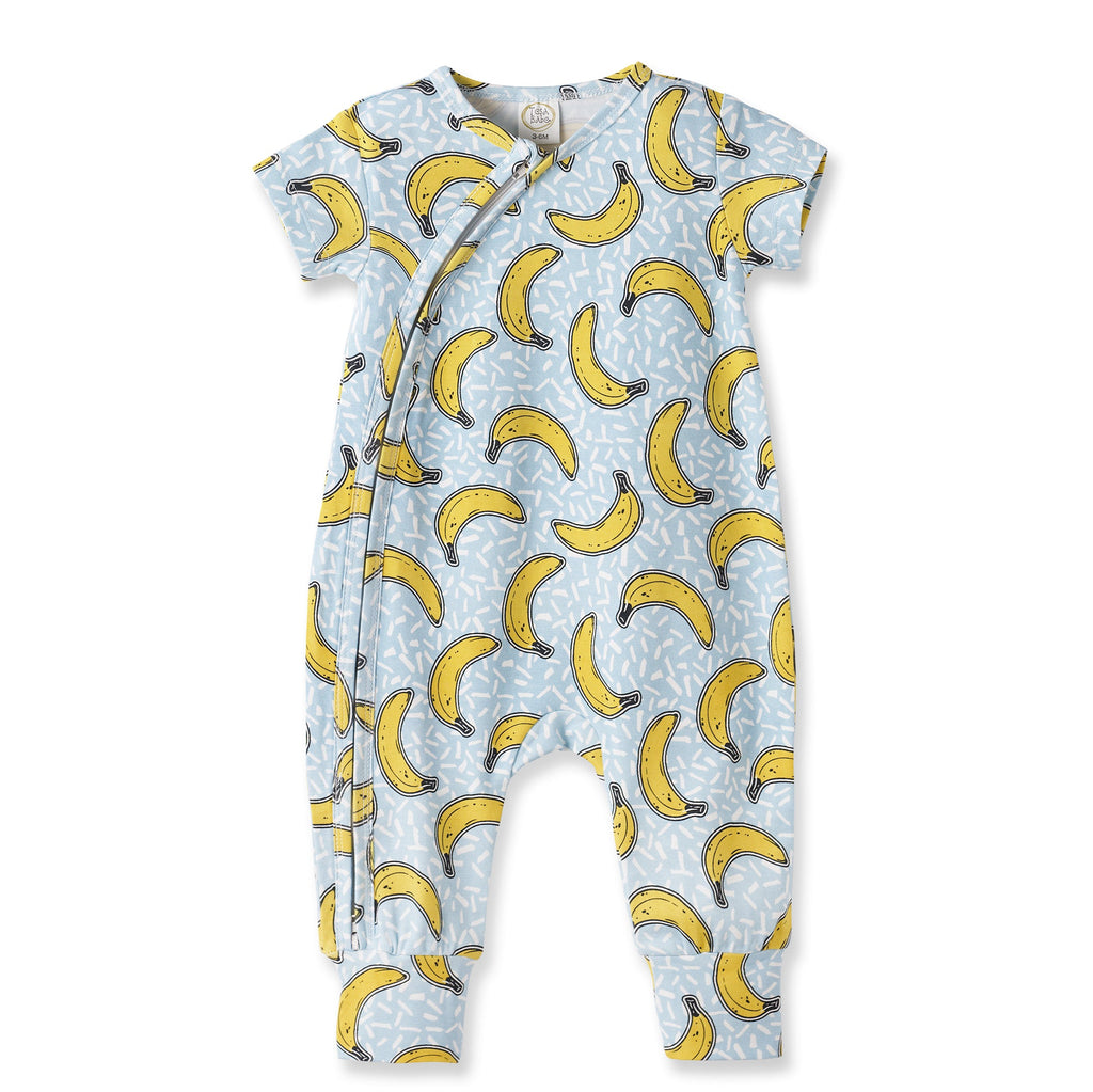 Banana Split Convertible Bamboo Zipper Romper for Baby
