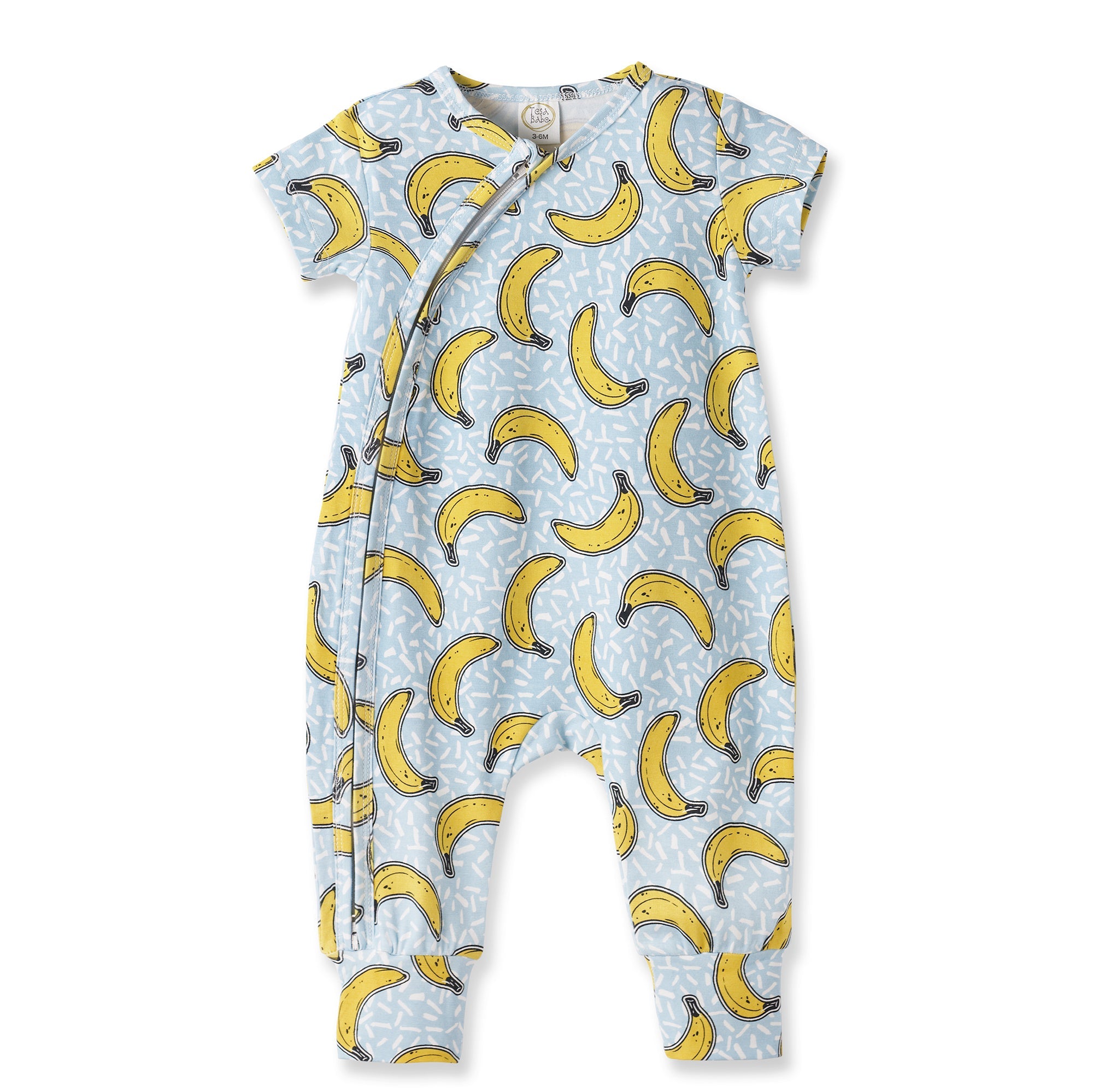 Banana Split Convertible Bamboo Zipper Romper for Baby