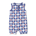 Americana Bamboo Short Baby Romper - 4th of July