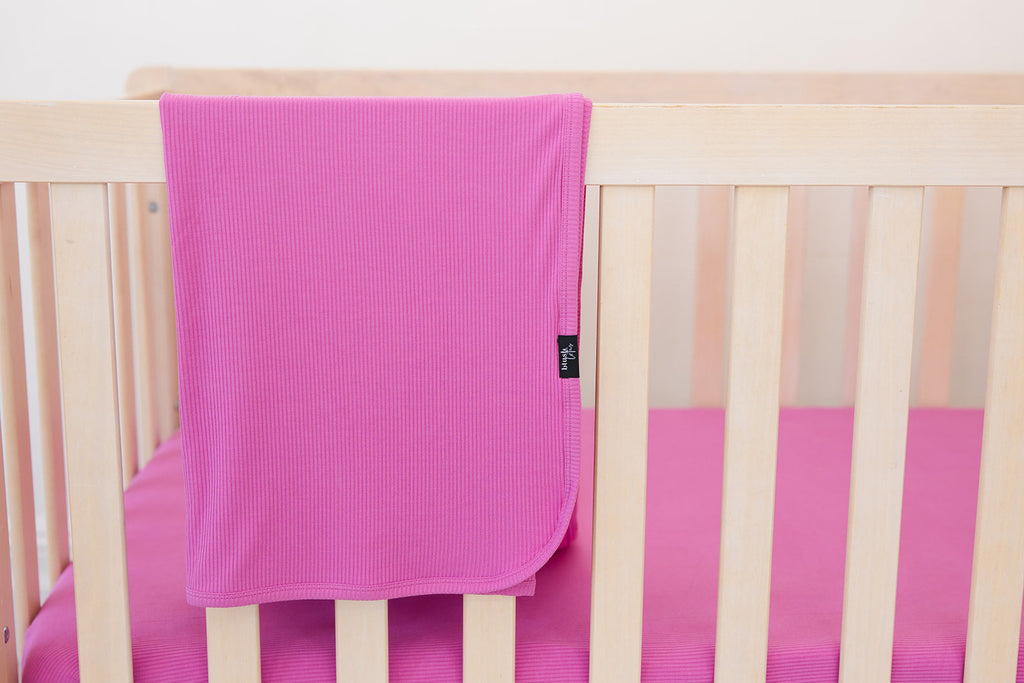 (SOLID, ribbed) Rainbow Royal - Lightweight Blanket