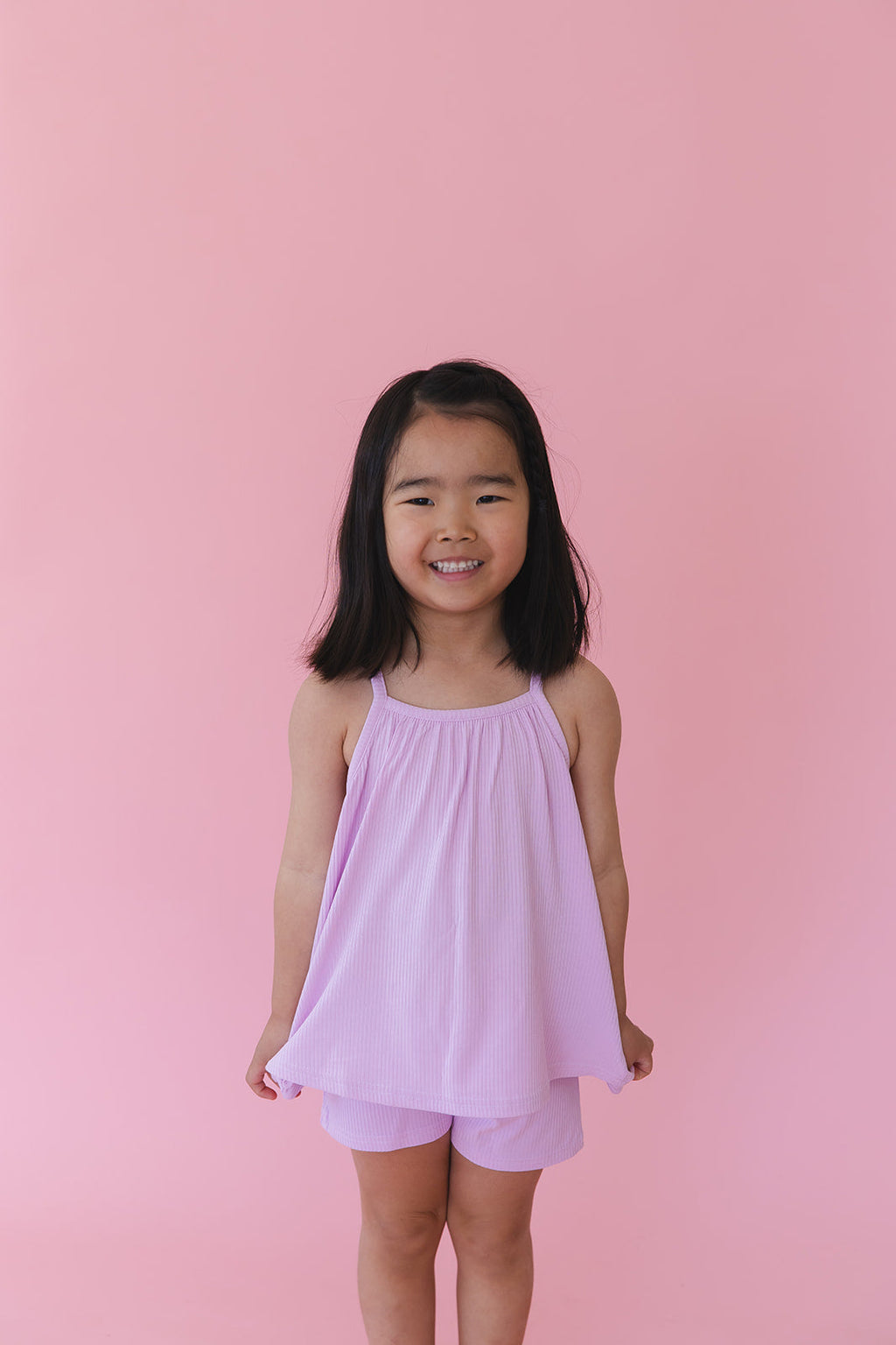 (SOLID, ribbed) Saltwater Princess - Tank Short Set