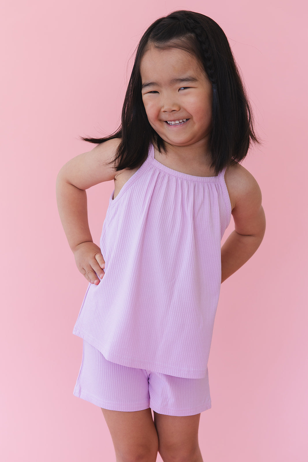 (SOLID, ribbed) Saltwater Princess - Tank Short Set