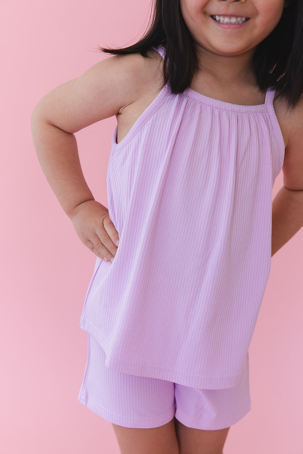 (SOLID, ribbed) Saltwater Princess - Tank Short Set