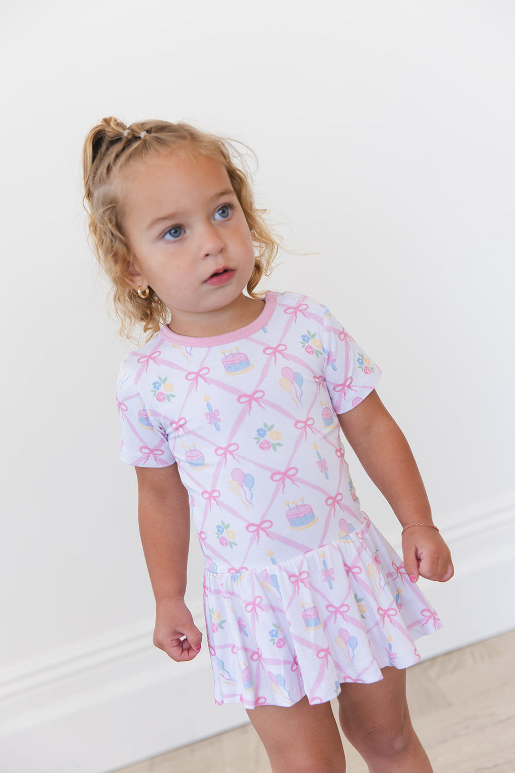 (PINK) Birthday - Bodysuit Dress