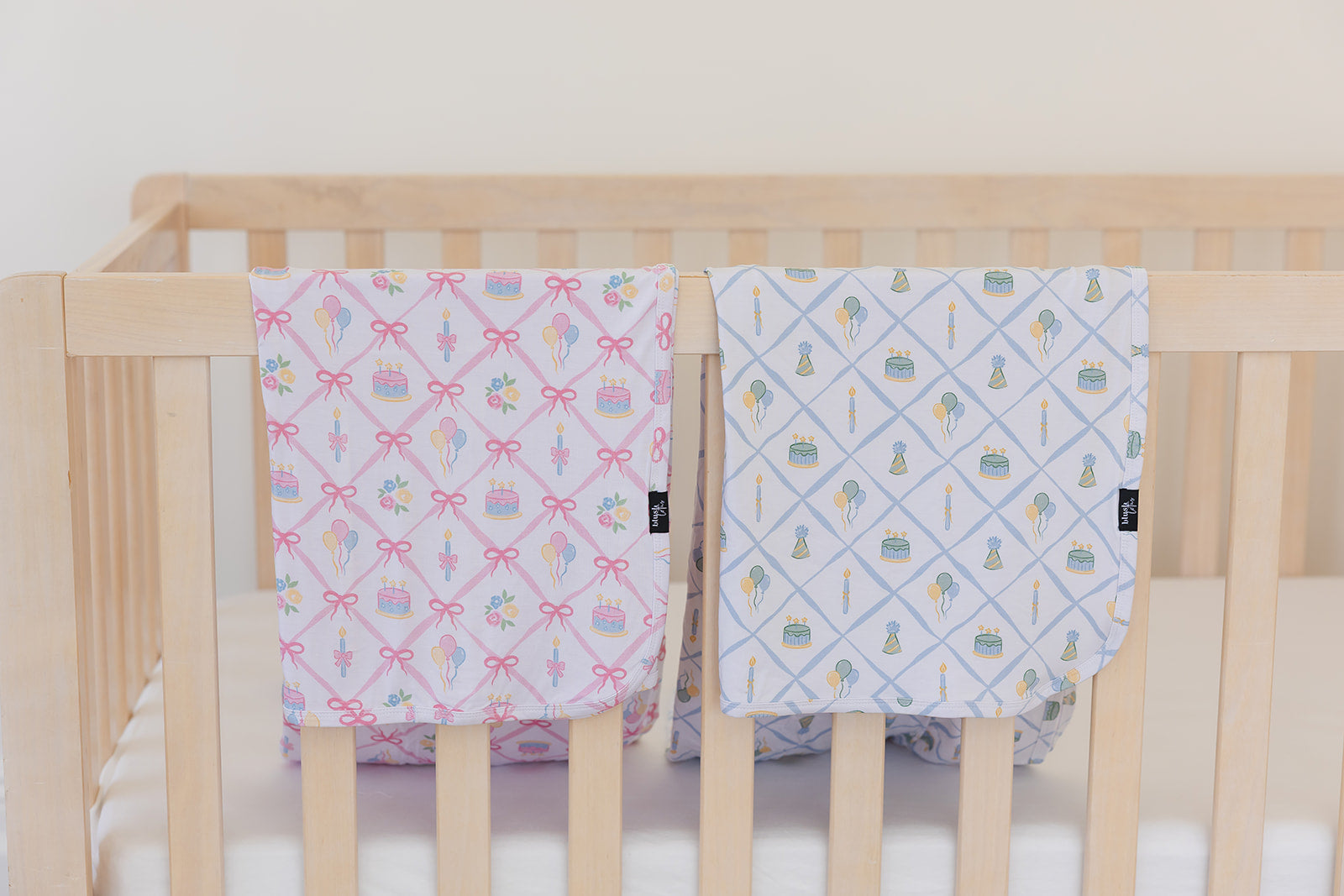(BLUE) Birthday - Lightweight Blanket