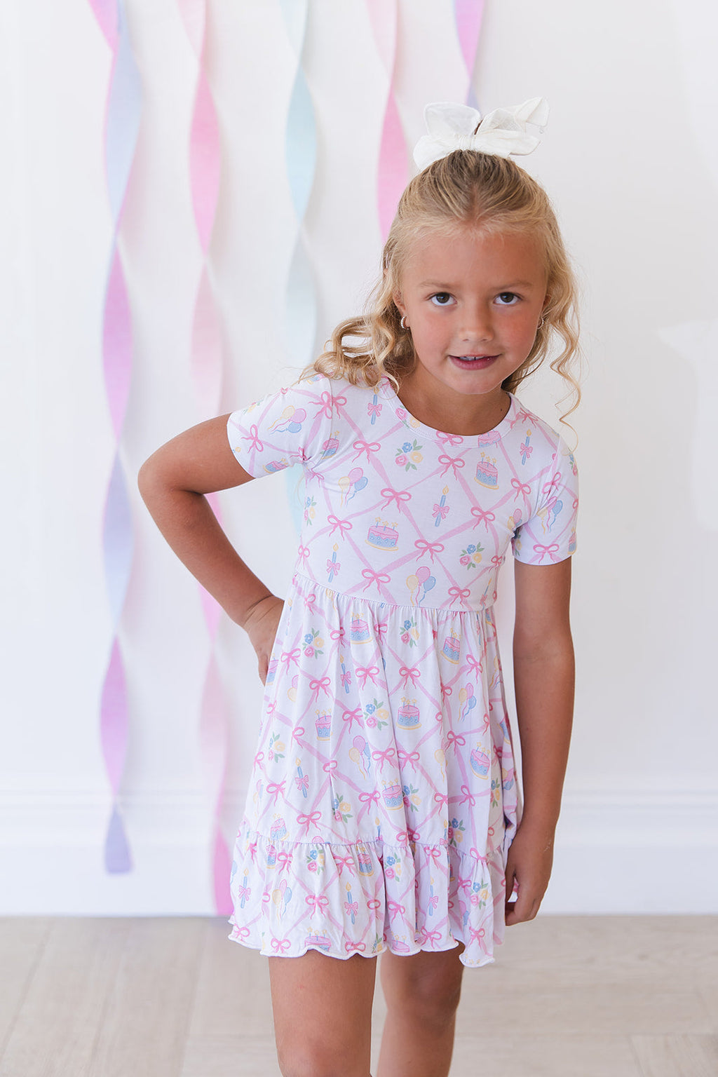 (PINK) Birthday - Ruffle Dress