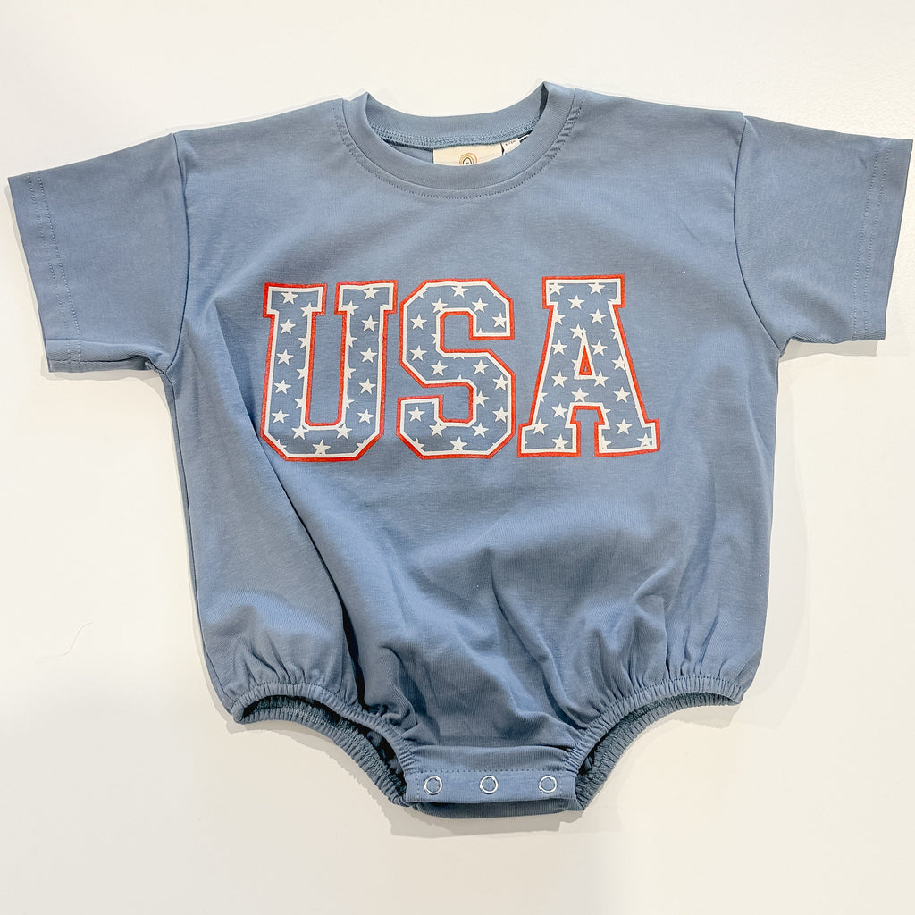 USA Stars T-Shirt Romper
