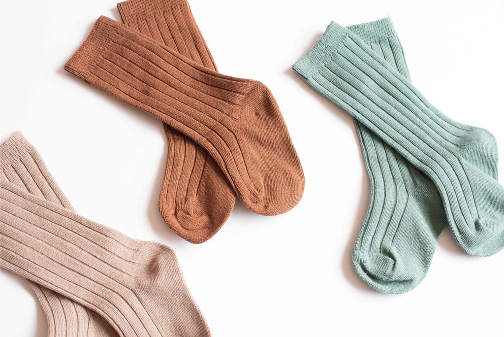 Back to School Brown-Knee high socks