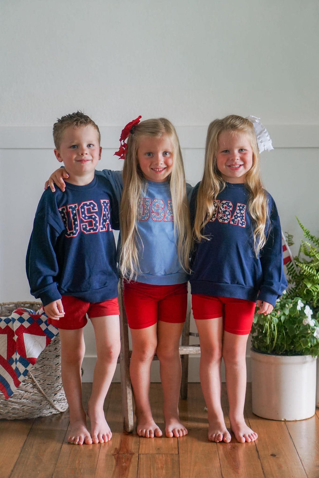 USA Stars Crewneck Sweatshirt
