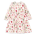 Girls’ Christmas Dress – Bamboo Holiday Tiered Twirl Dress