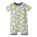 Banana Split Soft Bamboo Shorty Romper for Baby Boys