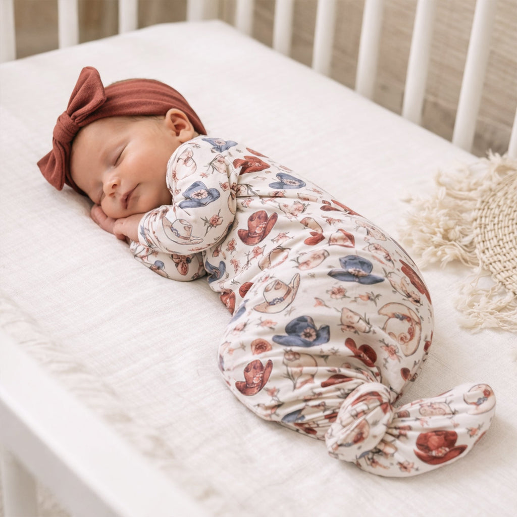 Wildflower Rodeo Cowgirl Gown - Bamboo Newborn Layette