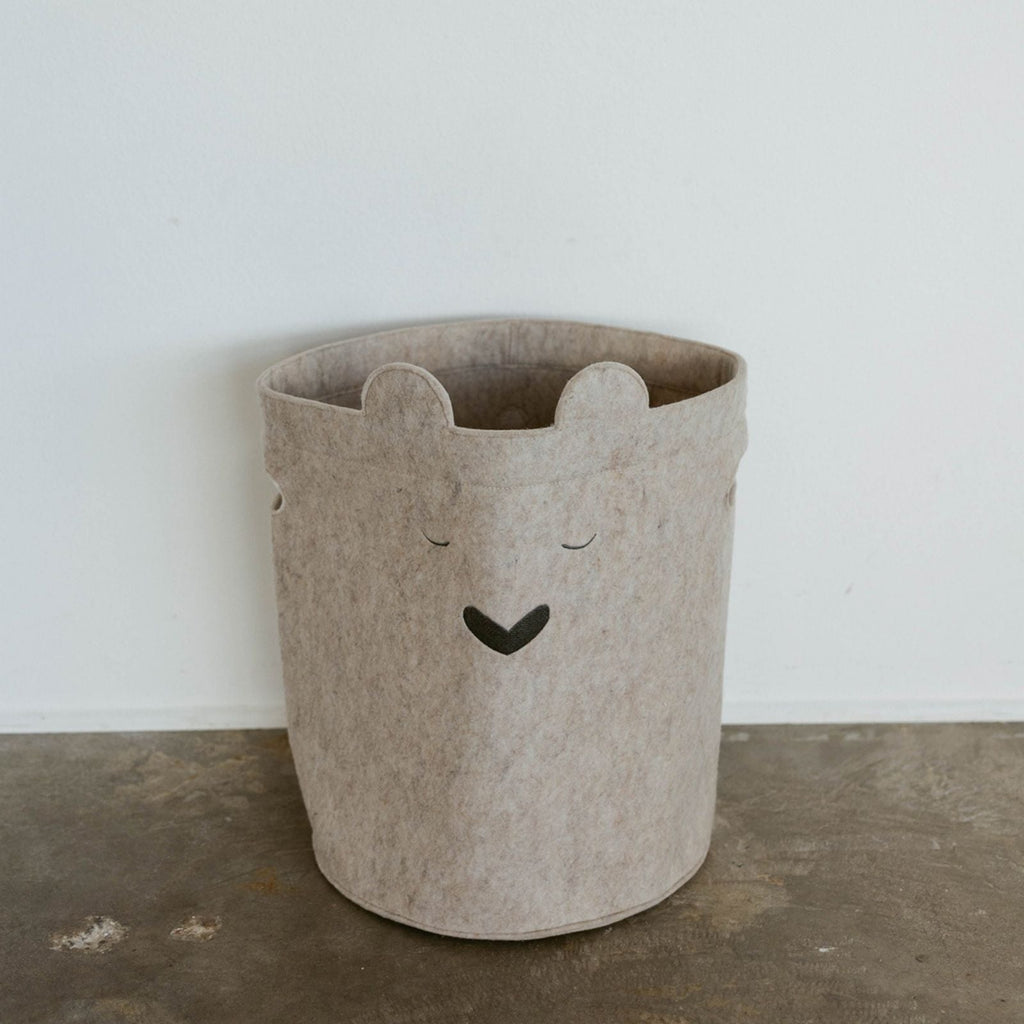 Bear Felt Laundry Hamper