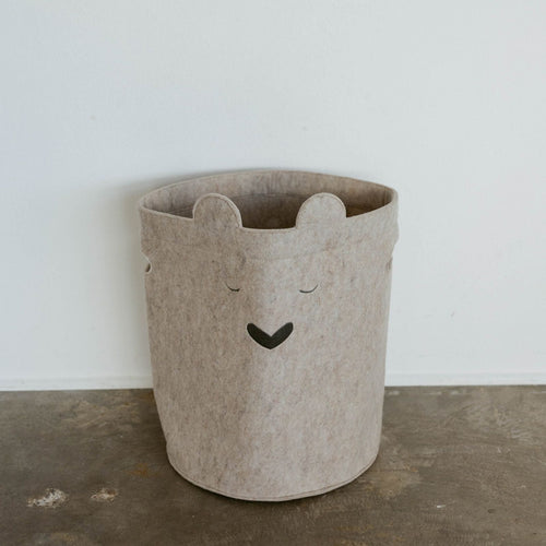 Bear Felt Laundry Hamper