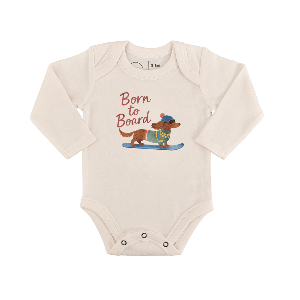 long sleeve graphic bodysuit | born to board
