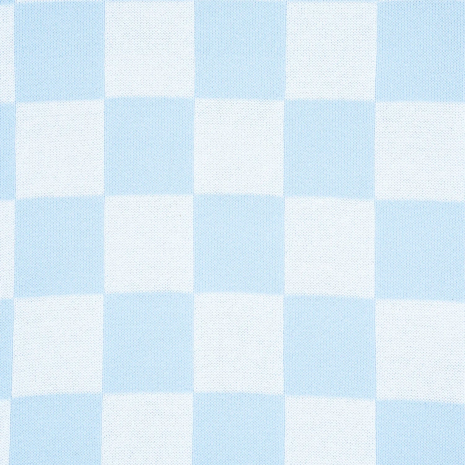 Checker Jacquard Knit Baby Blanket
