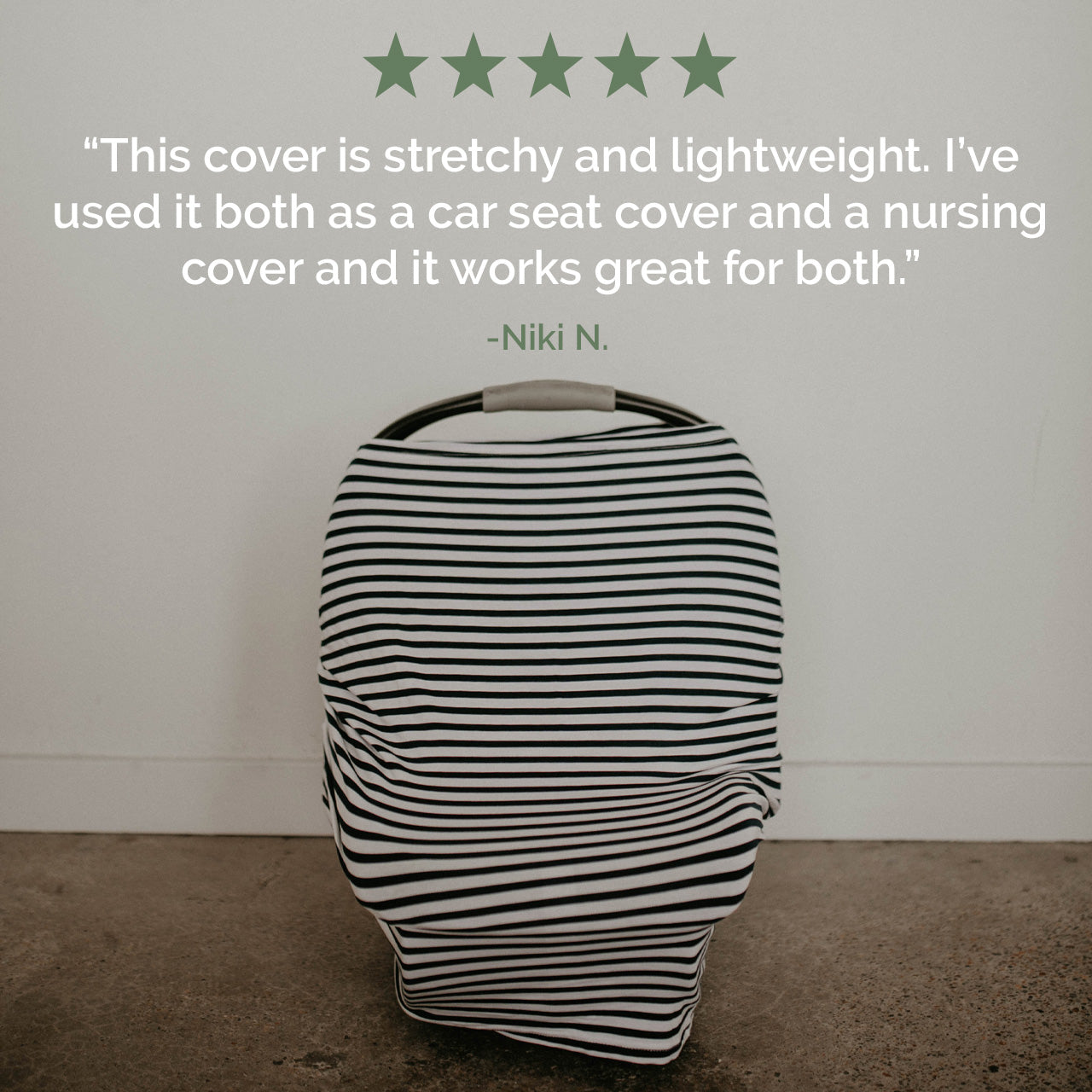 Multi-use Cover, Gray/White Stripes