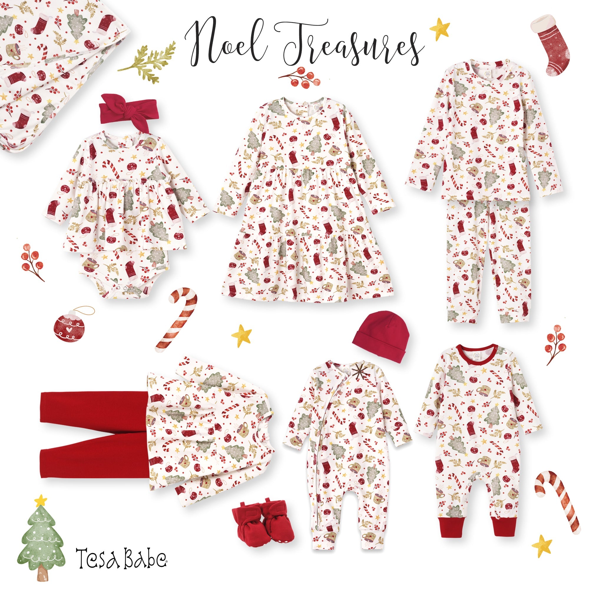 Kids’ Christmas Pajama Set – Soft Bamboo Holiday Sleepwear