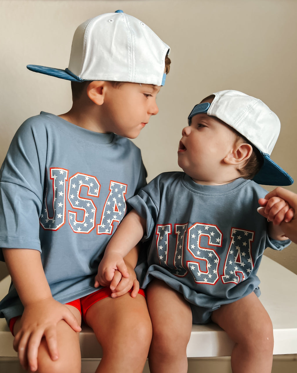USA Stars T-Shirt Romper