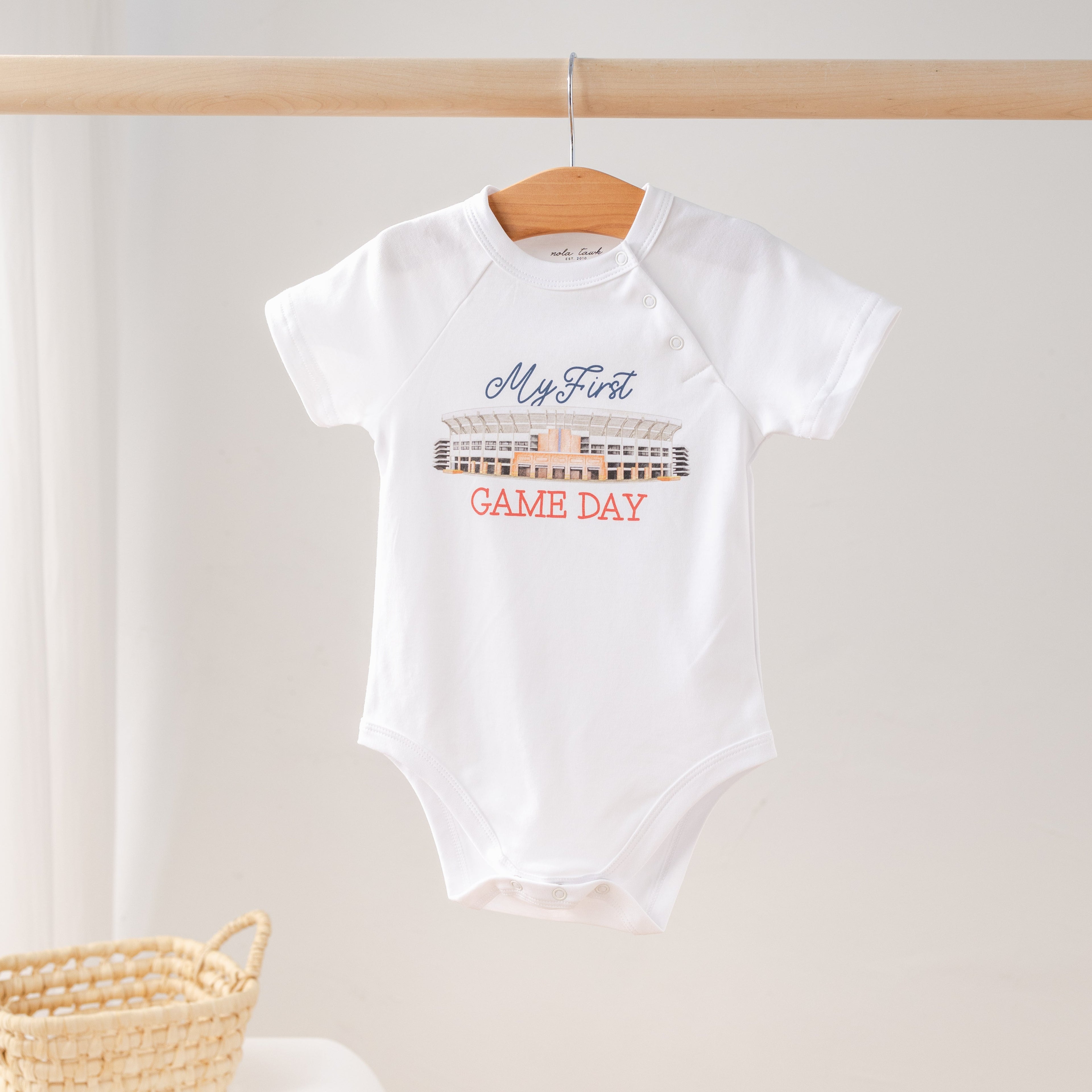 My First Game Day - Auburn Organic Cotton Onesie