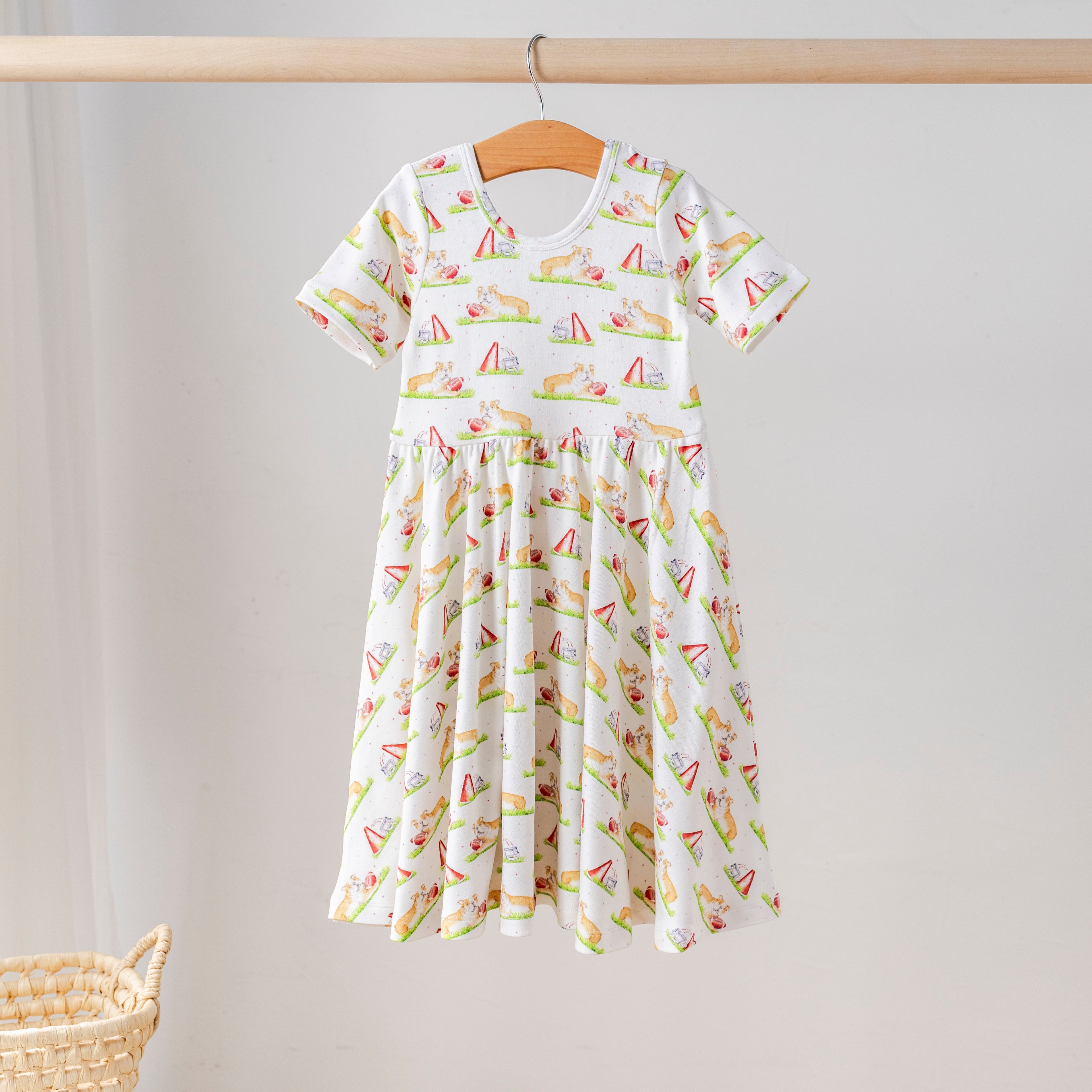 Mascot Mania in Mississippi Organic Cotton Dress for Kids