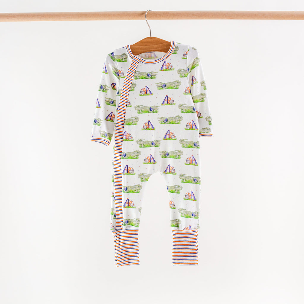 Alligator Mascot Mania Organic Cotton Kids Pajamas