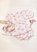 Organic Cotton Baby Girl Floral Dress with Bloomers