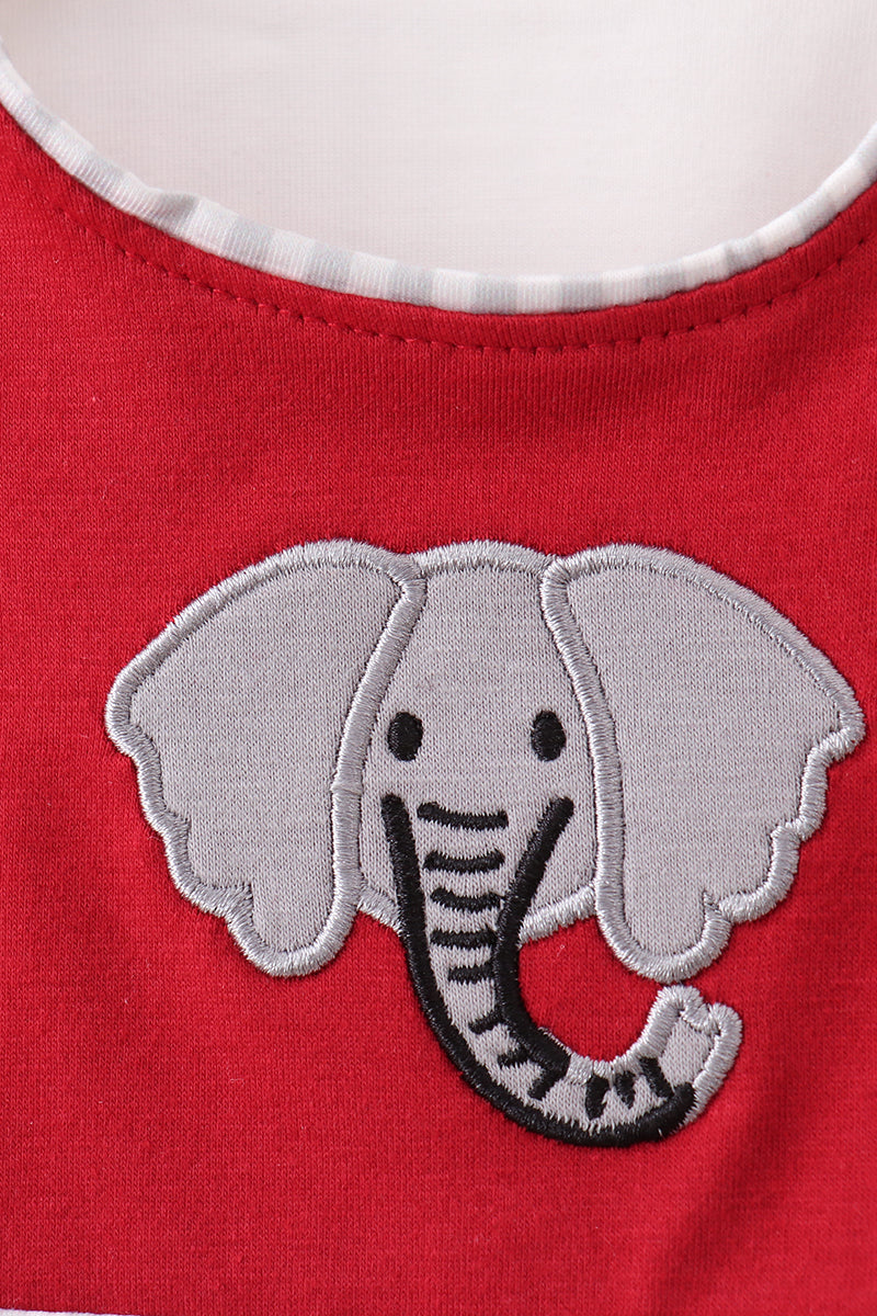 Maroon Alabama Elephant Applique Jon Jon