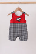 Red Georgia Bulldog Applique Jon Jon