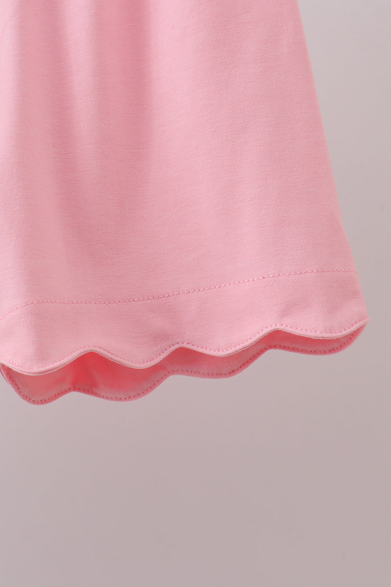 Blue Stripe Schoolhouse Appliqué Ruffle Set