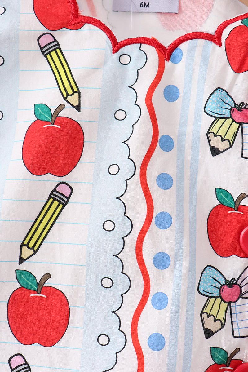 Red Apple Pencil Bloomer Set