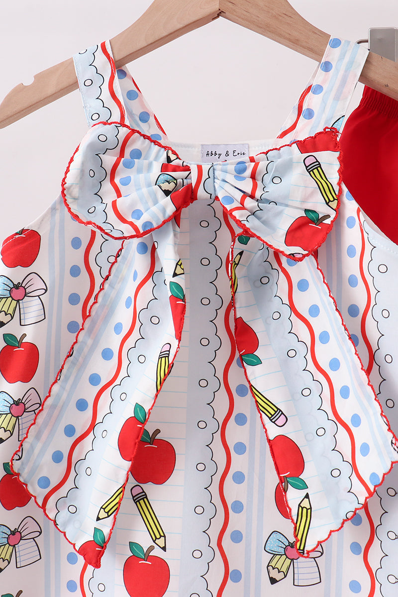 Red Apple Pencil Ruffle Set