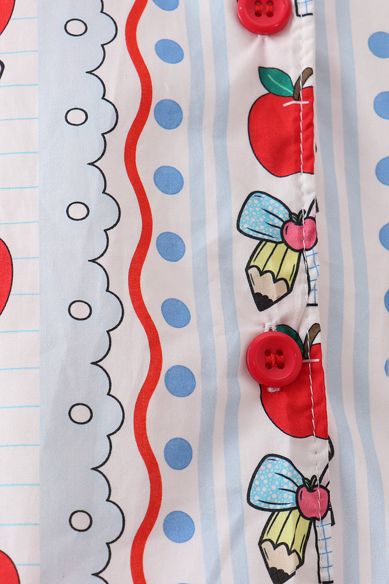 Red Apple Pencil Dress