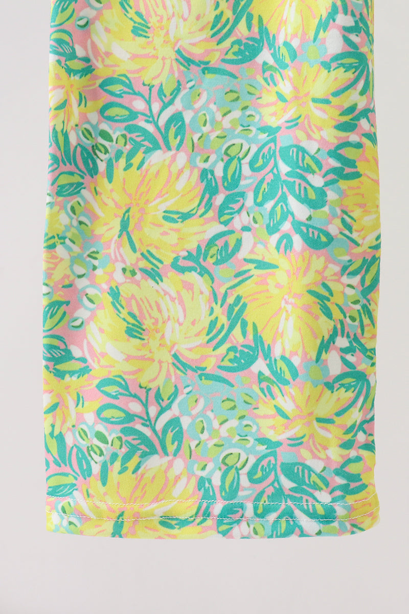 Yellow Lily Floral Jumpsuit
