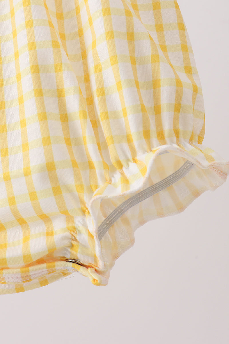 Mustard Honey Bear Embroidered Bubble