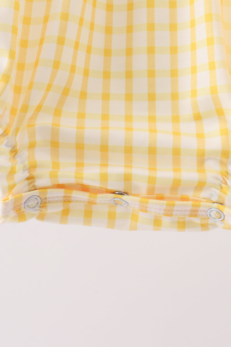 Mustard Honey Bear Embroidered Bubble