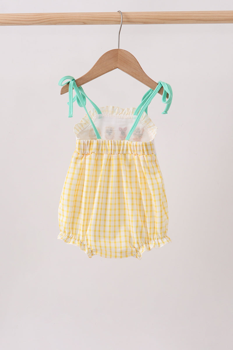 Mustard Honey Bear Embroidered Bubble