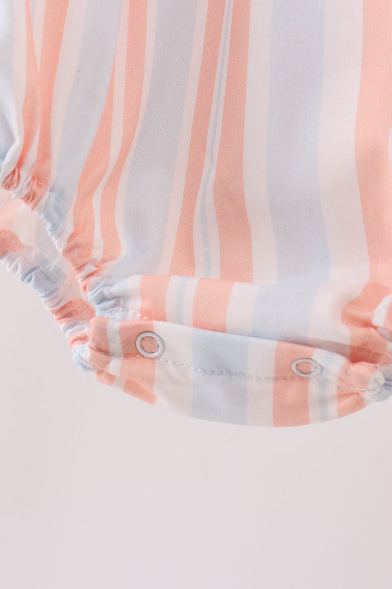 Seashell Stripe Embroidered Bubble