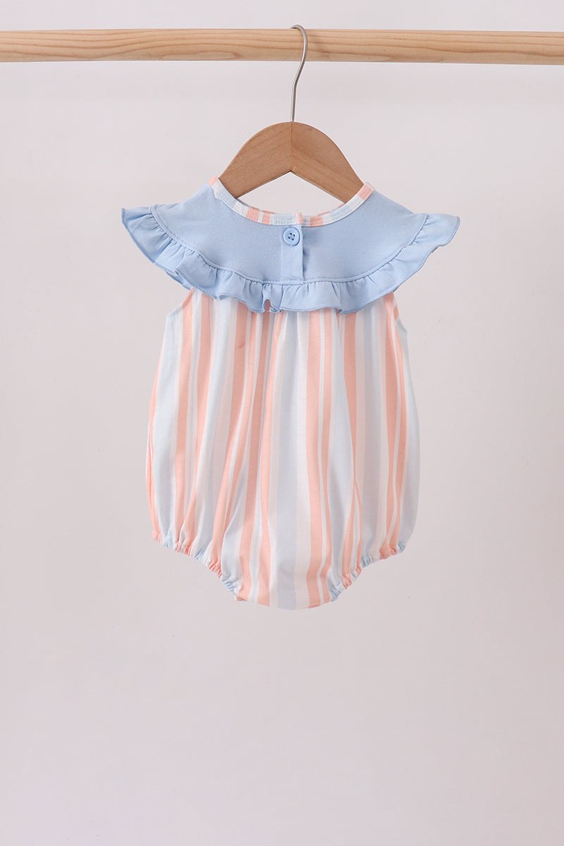 Seashell Stripe Embroidered Bubble