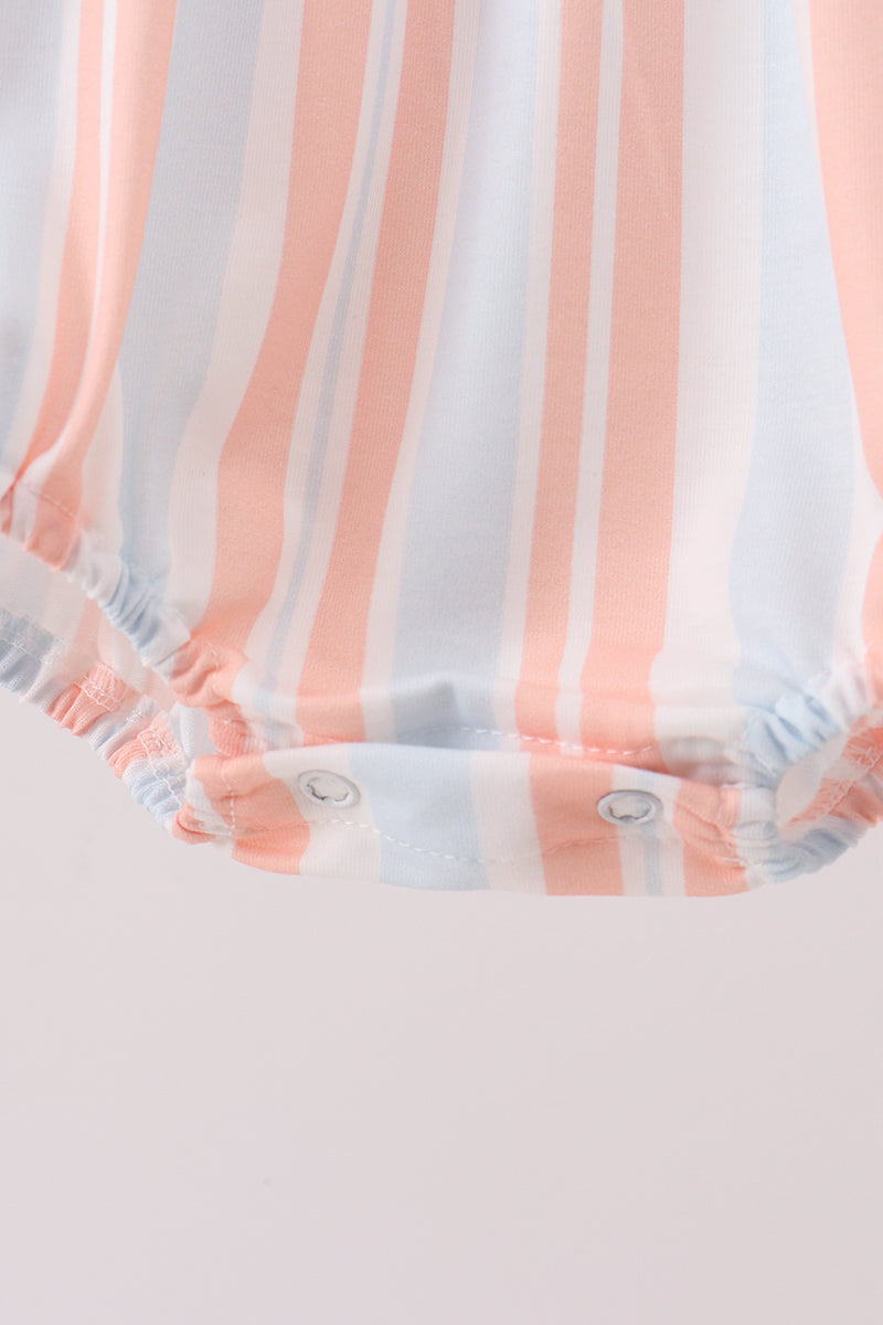Seashell Stripe Appliqué Bubble