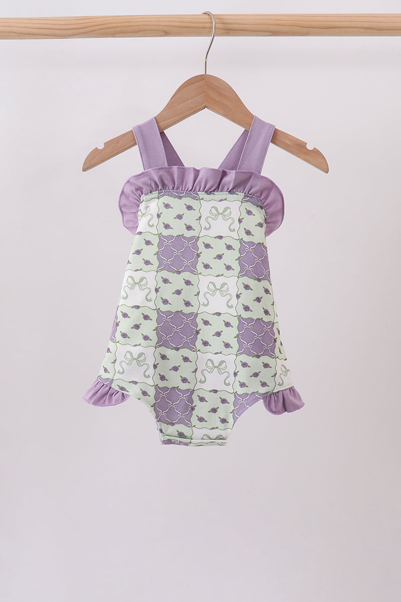 Purple Floral Bubble