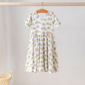 Blue Tiger Mascot Mania Organic Cotton Dress for Kids