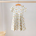 Purple Tiger Mascot Mania Organic Cotton Dress for Kids