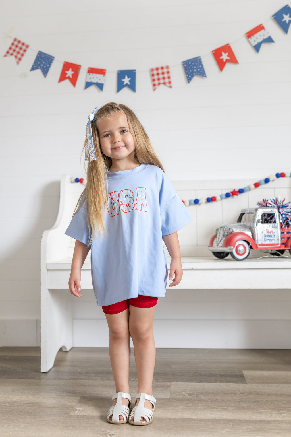 USA Daisy Oversized T-Shirt