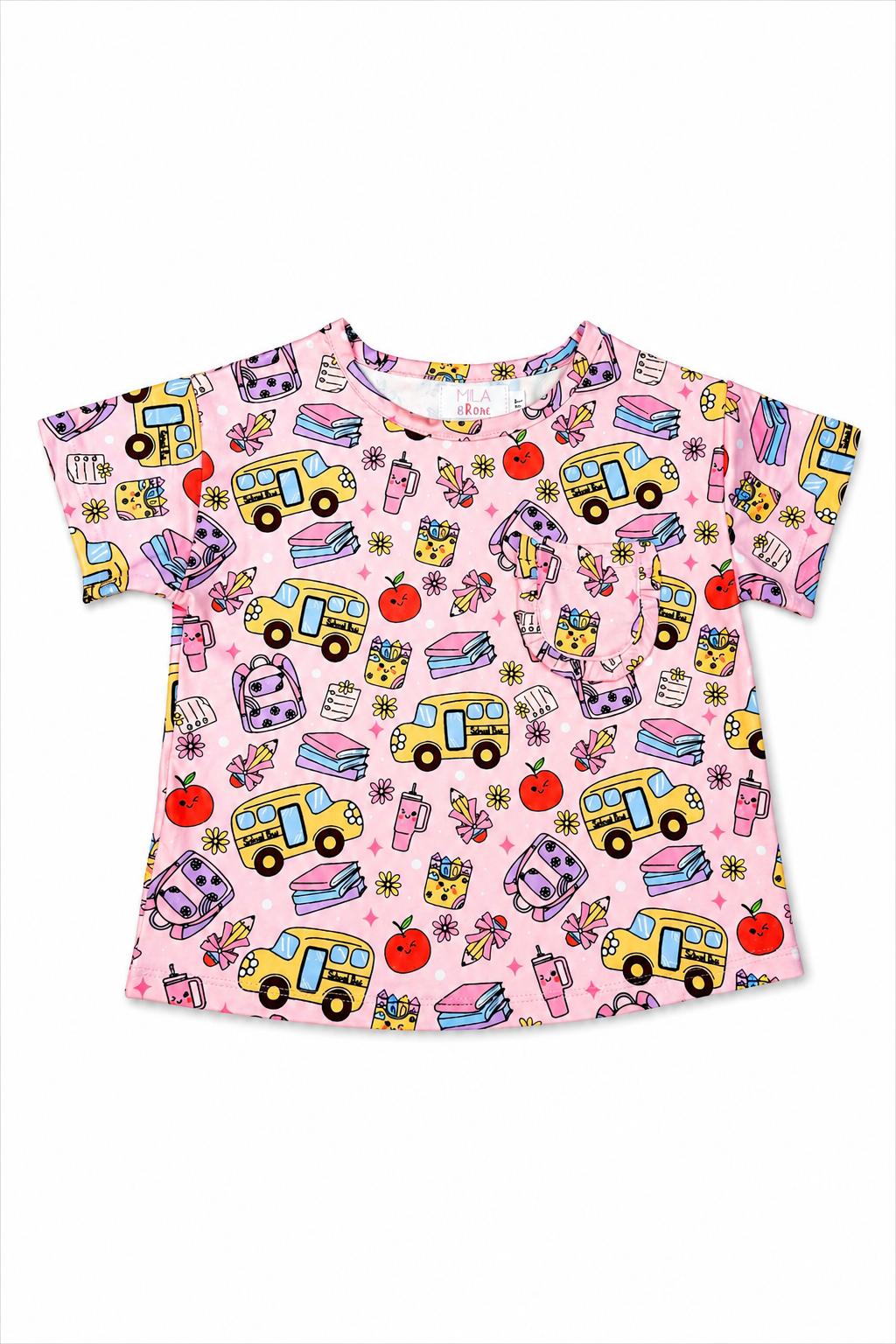 Playground Princess S/S Ruffle Pocket Tee