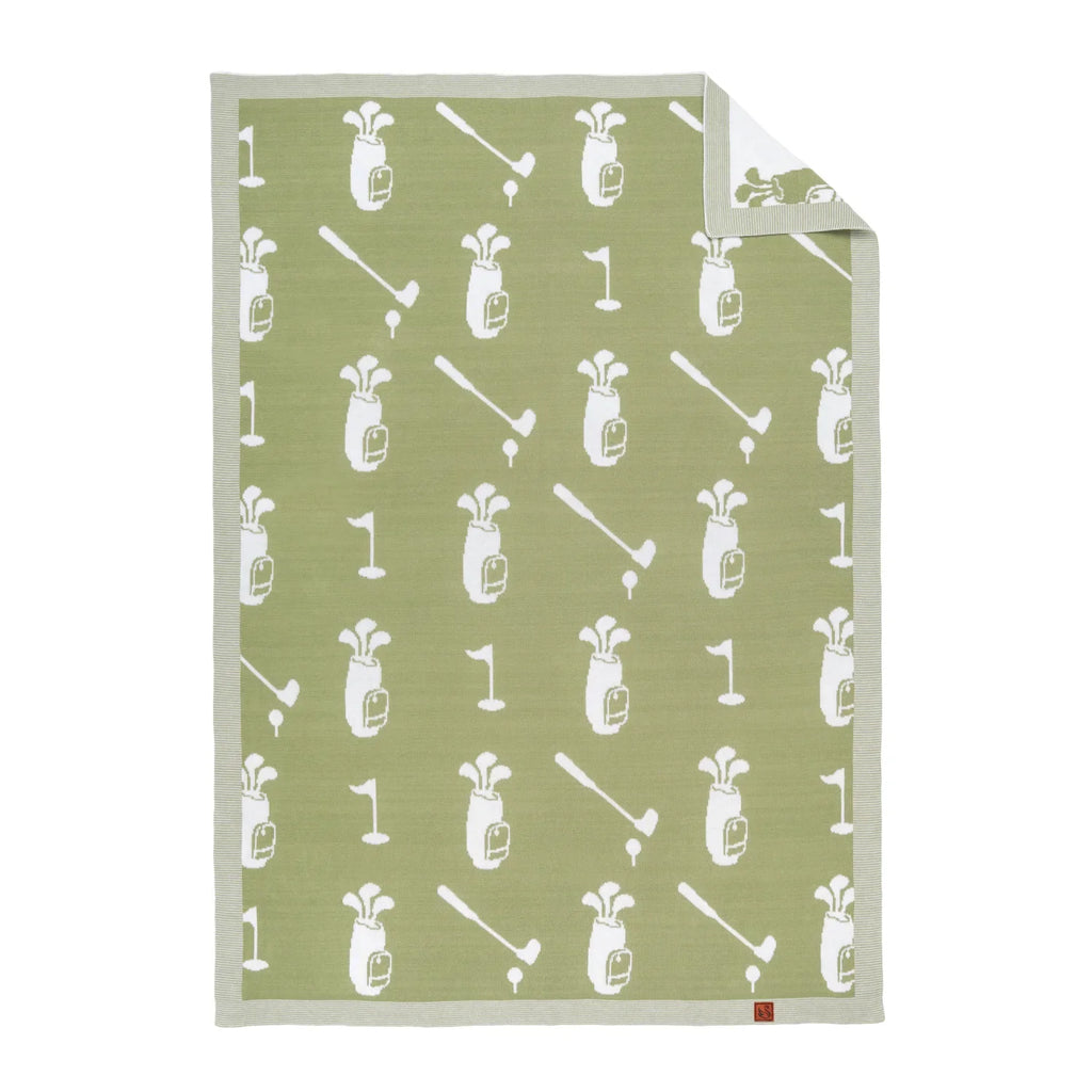 Golf Jacquard Knit Baby Blanket