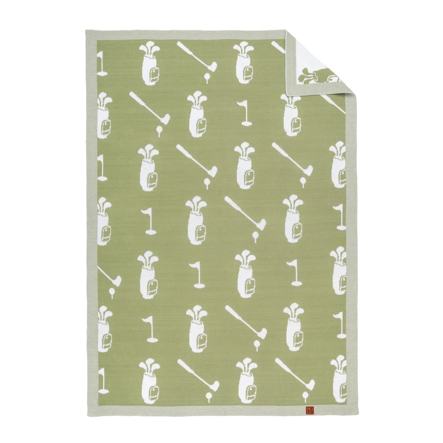 Golf Jacquard Knit Baby Blanket