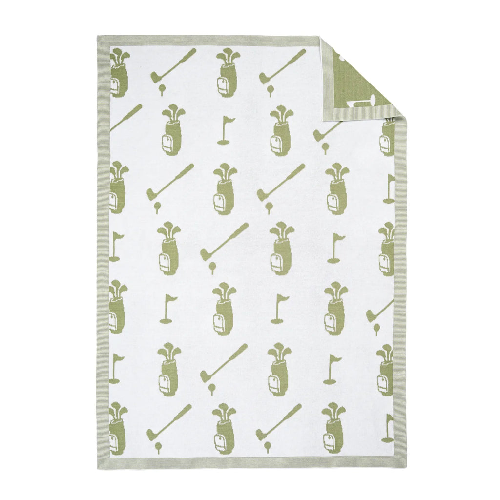 Golf Jacquard Knit Baby Blanket