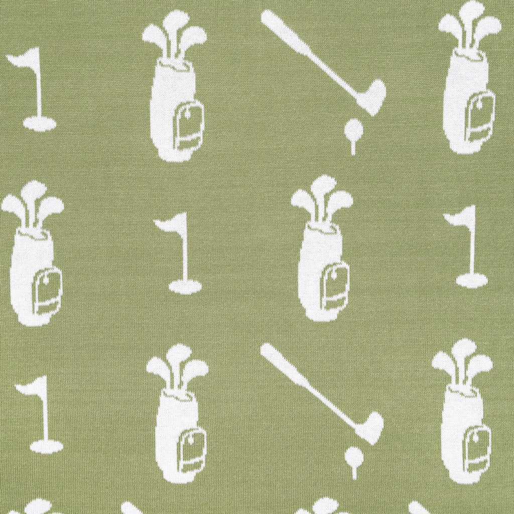 Golf Jacquard Knit Baby Blanket